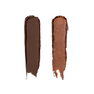 Dual-Ended Long-Wear Cream Shadow Stick, ミルクチョコレート/ミッドナイトブラウン, 1.6g